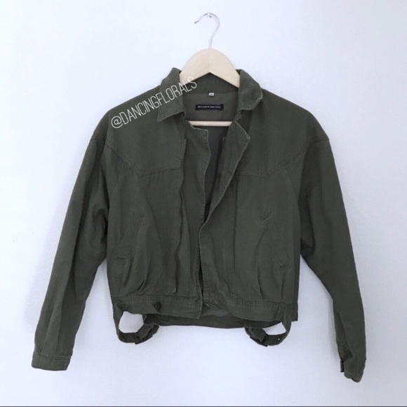 Brandy Melville Jackets & Blazers - Brandy Melville Isabelle olive green jacket